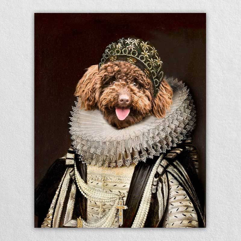 Custom Royal Dog Painting Pet Artwork