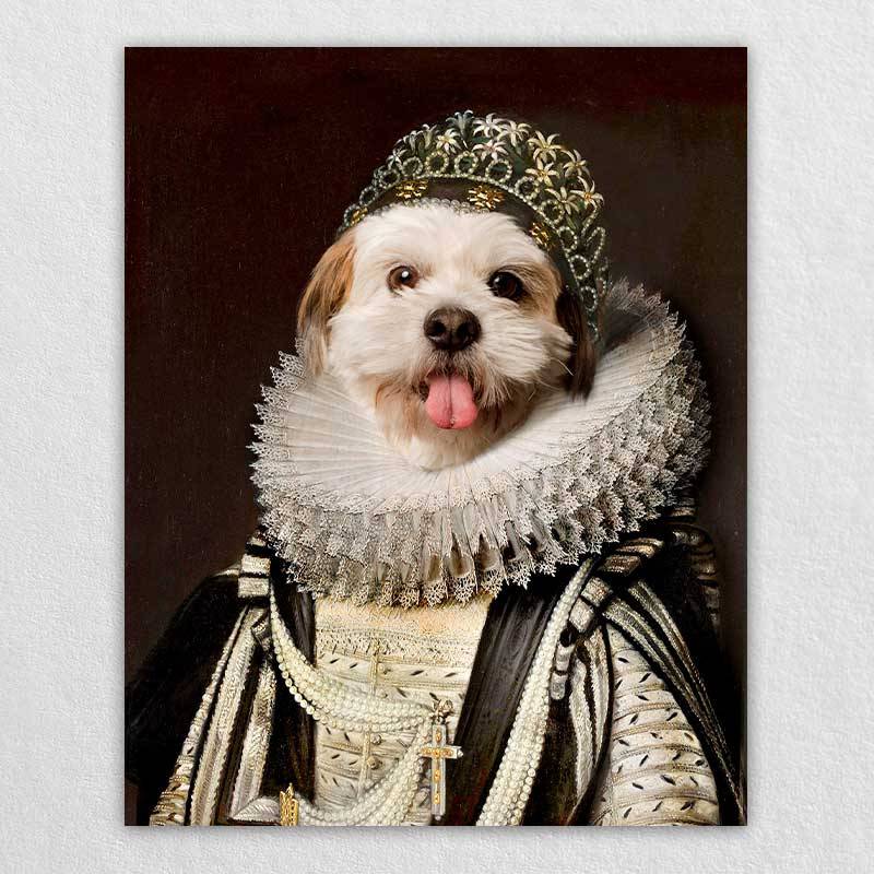 Custom Royal Dog Painting Pet Artwork