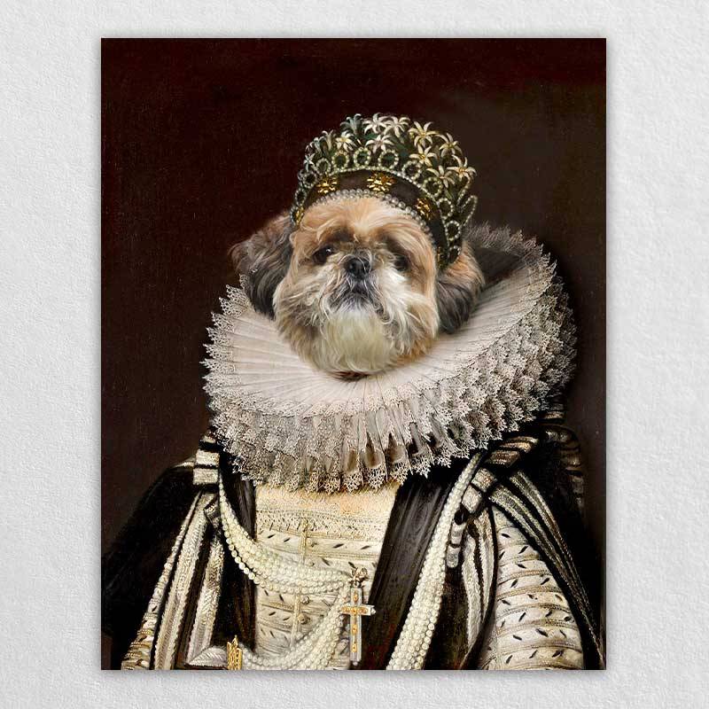 Custom Royal Dog Painting Pet Artwork