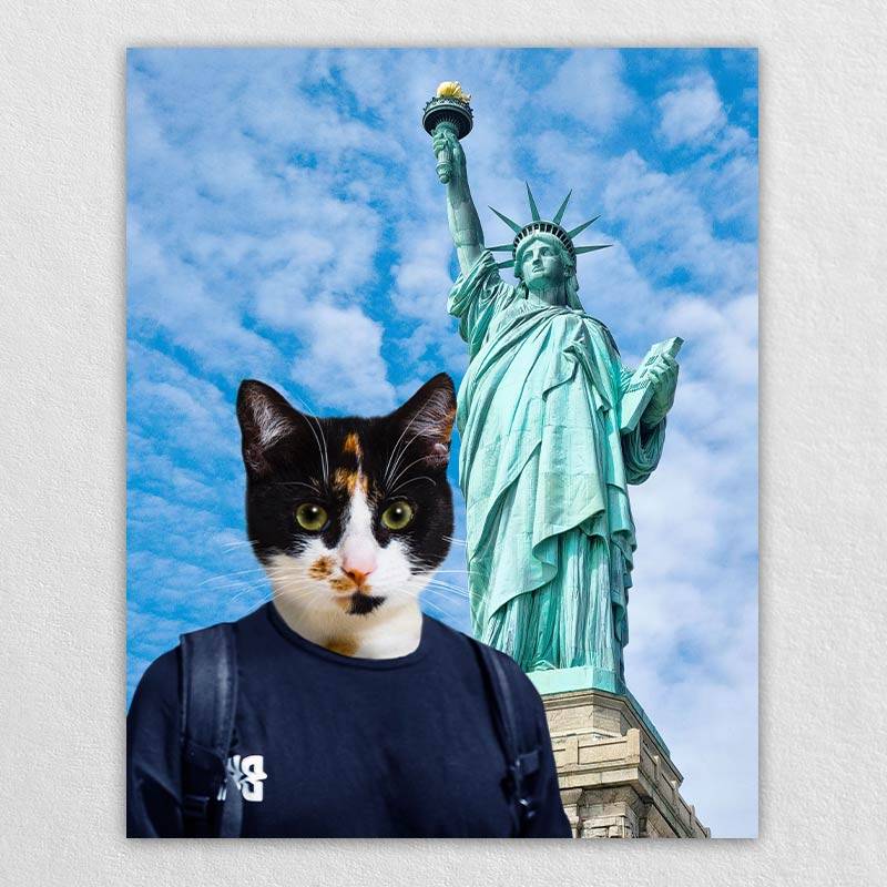 Pet Puppy Dog Drawing Statue Of Liberty Tour