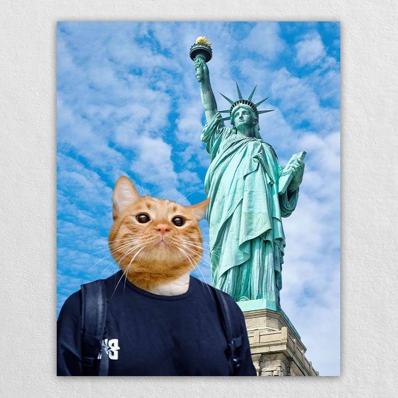 Pet Puppy Dog Drawing Statue Of Liberty Tour