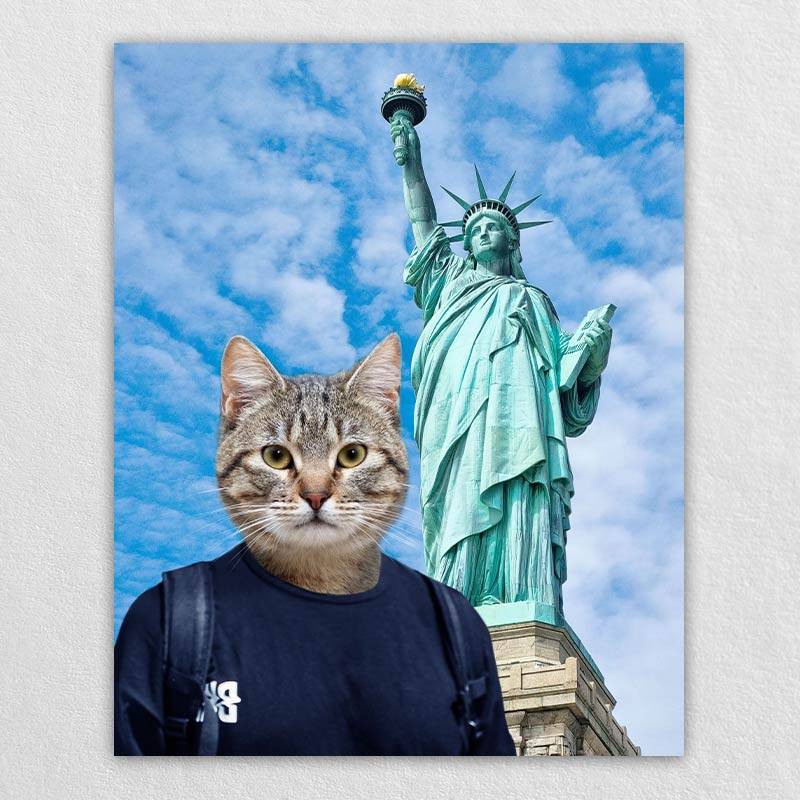 Pet Puppy Dog Drawing Statue Of Liberty Tour