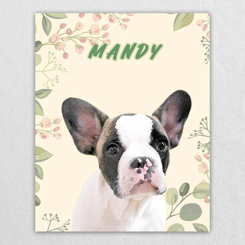 Custom Gift Pet Memorial Canvas