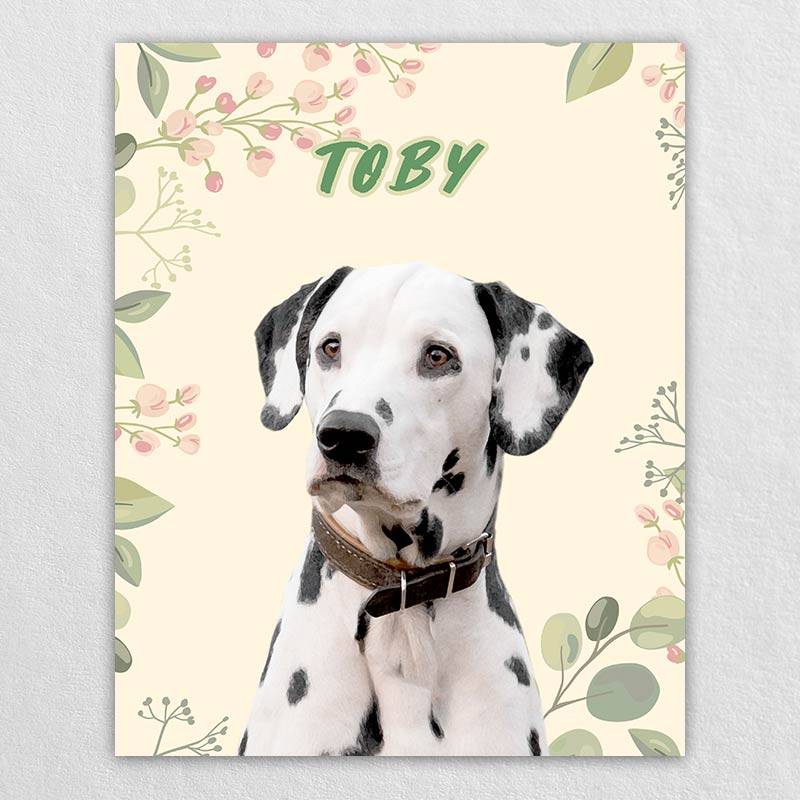 Custom Gift Pet Memorial Canvas