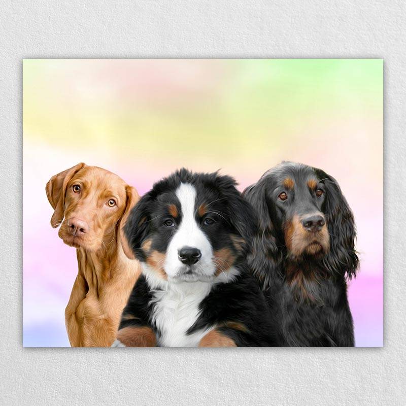 Custom Pop Art Pet Portraits Pet Painting