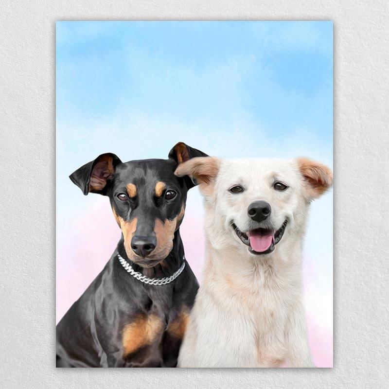 Pet Pop Art Canvas Animal Portraits Artwork