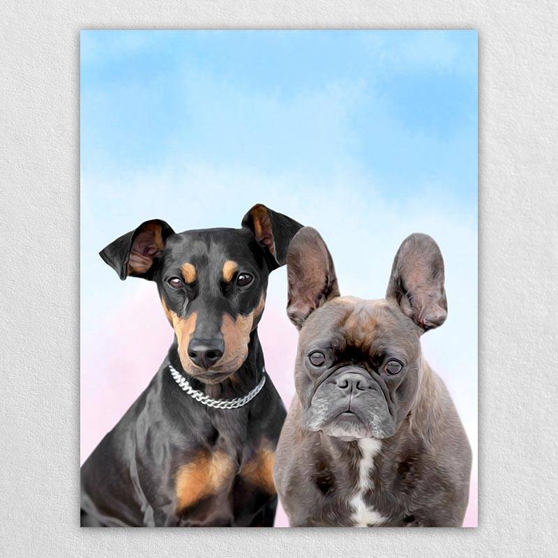 Pet Pop Art Canvas Animal Portraits Artwork