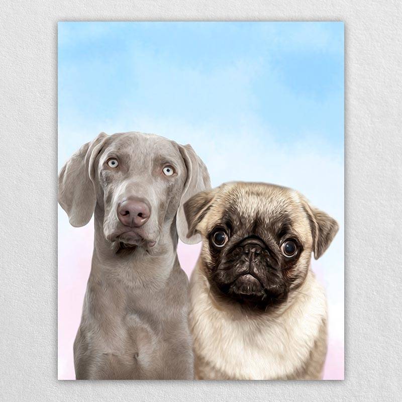 Pet Pop Art Canvas Animal Portraits Artwork