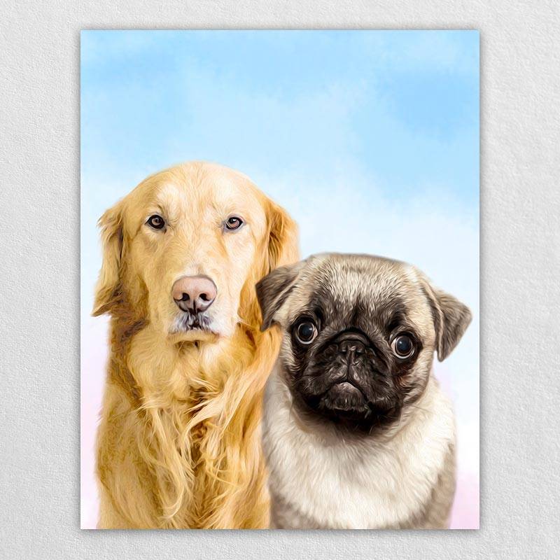 Pet Pop Art Canvas Animal Portraits Artwork