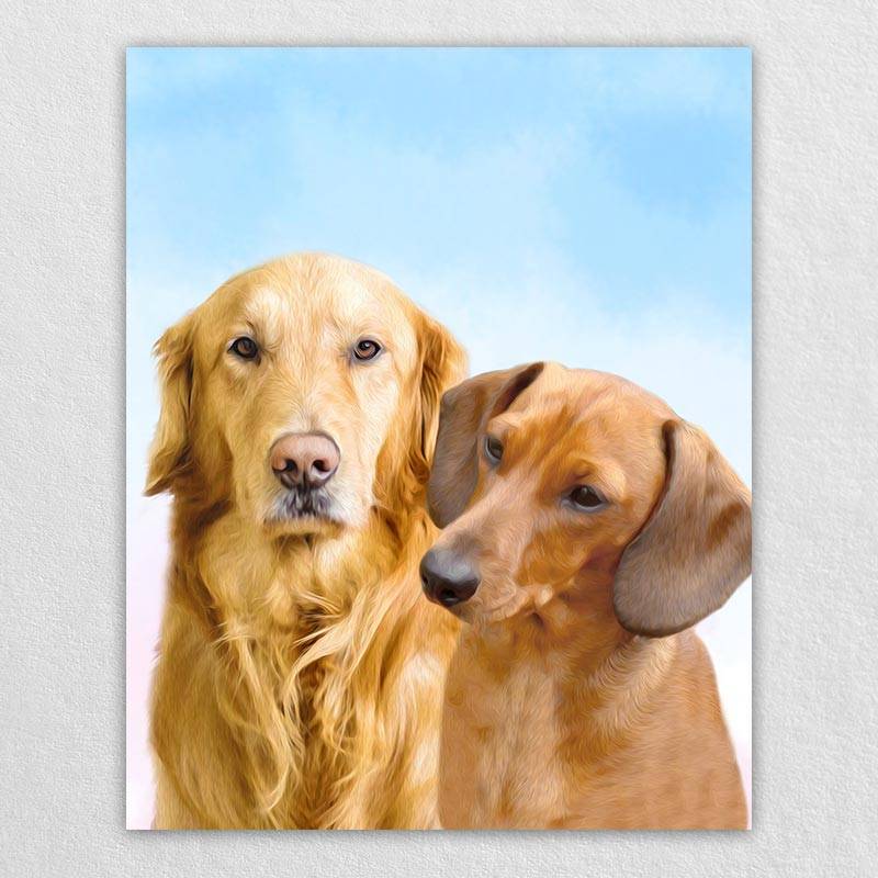 Pet Pop Art Canvas Animal Portraits Artwork