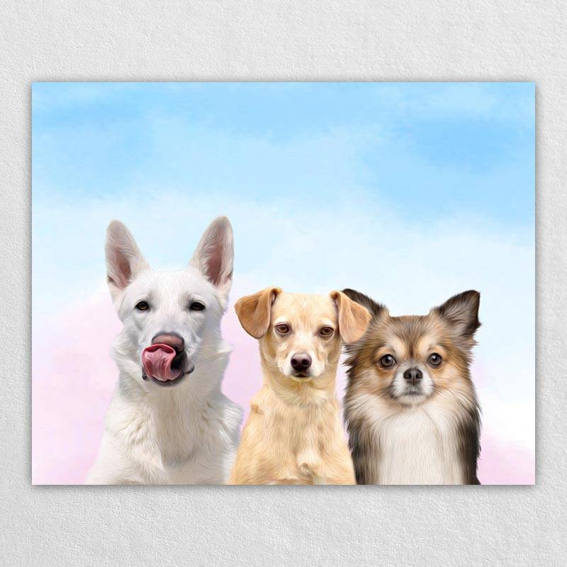 Custom Cat And Dog Wall Art