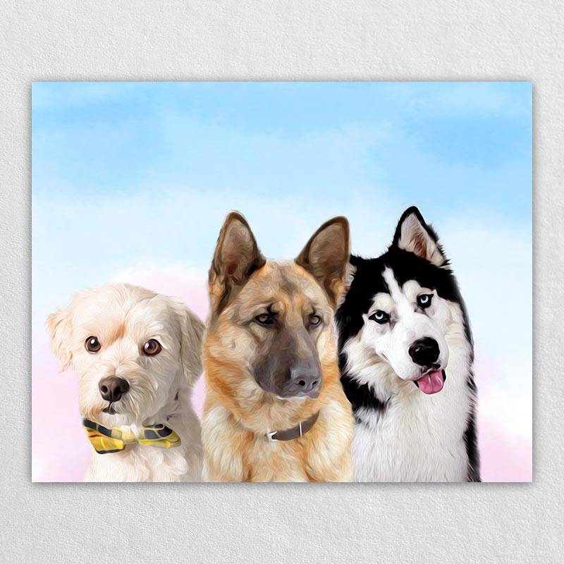 Custom Cat And Dog Wall Art