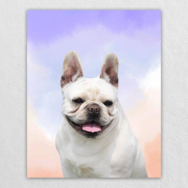 Abstract Dog Painting Pet Portrait Painting