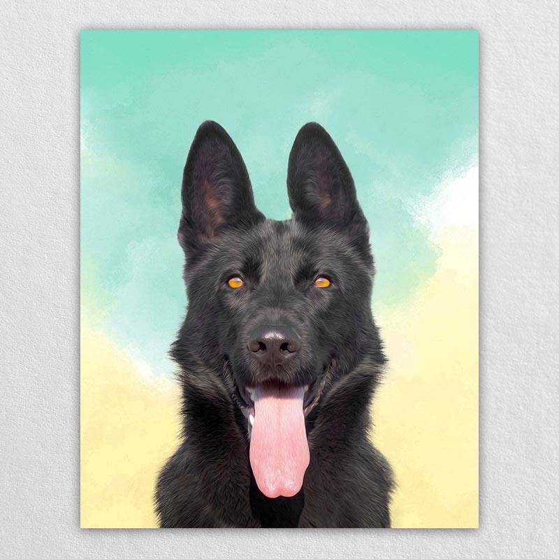 Affordable Pet Portraits Pet Canvas