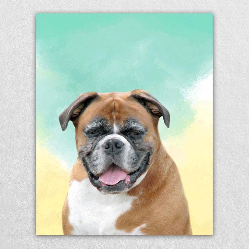 Affordable Pet Portraits Pet Canvas