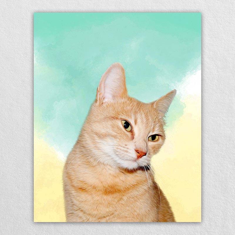 Affordable Pet Portraits Pet Canvas