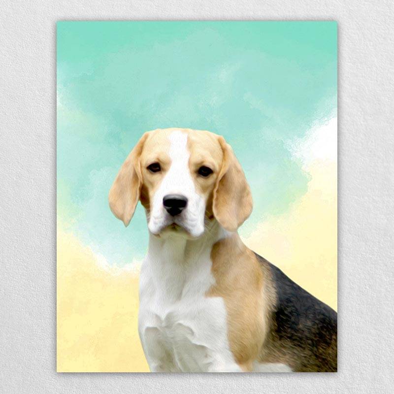 Affordable Pet Portraits Pet Canvas