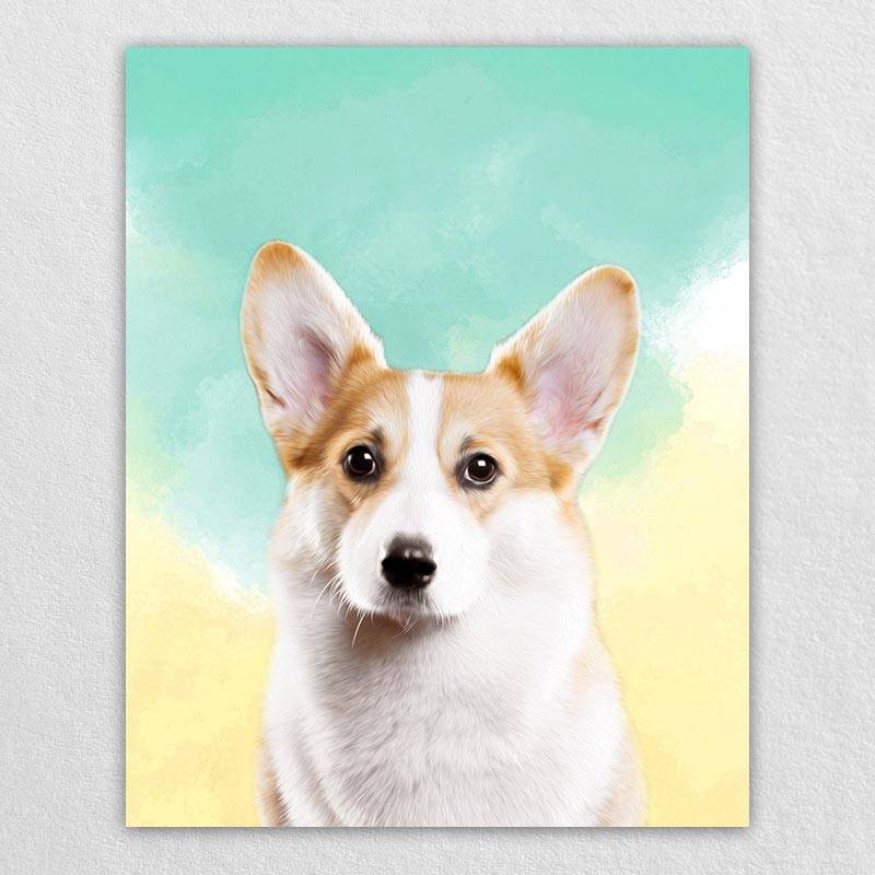 Affordable Pet Portraits Pet Canvas