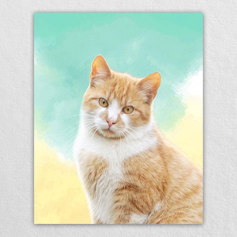 Affordable Pet Portraits Pet Canvas