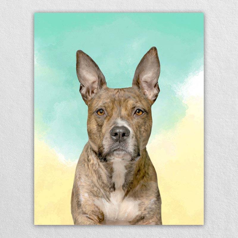 Affordable Pet Portraits Pet Canvas