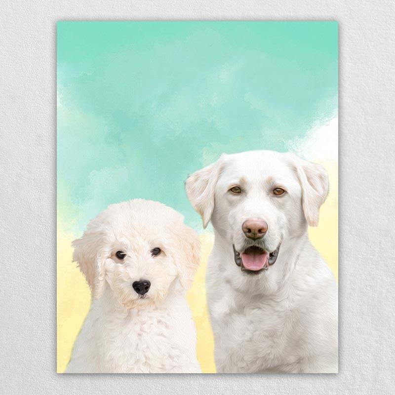 Pop Art Animal Portraits Pet Painting