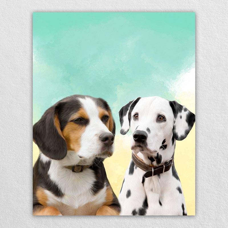 Pop Art Animal Portraits Pet Painting