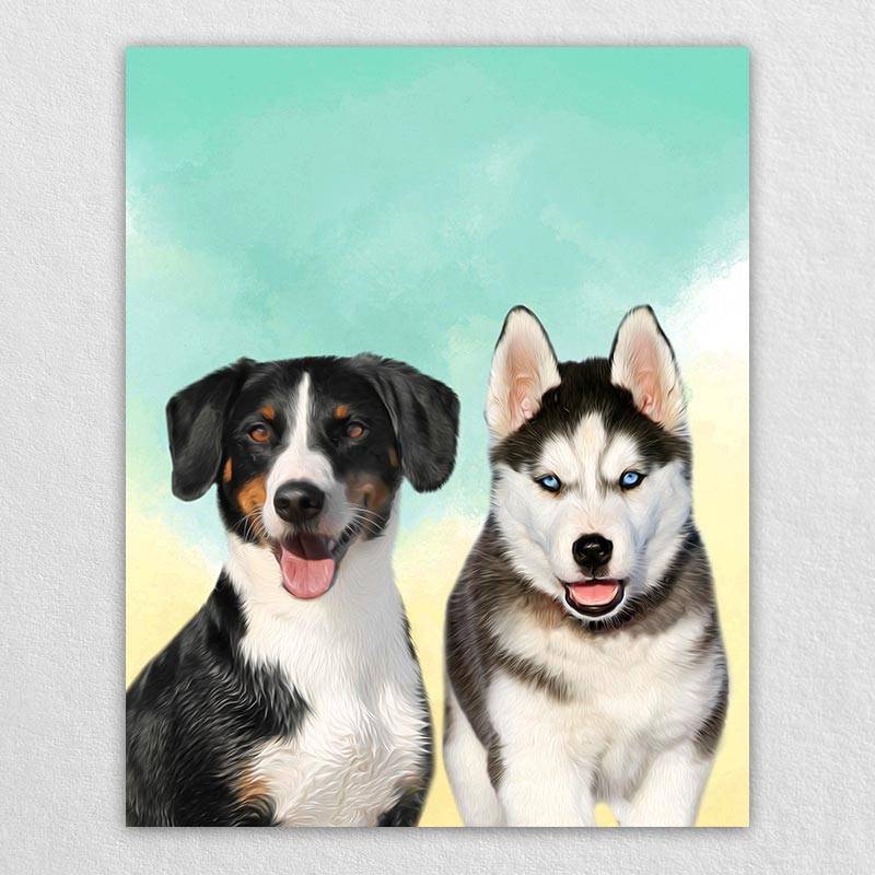 Pop Art Animal Portraits Pet Painting