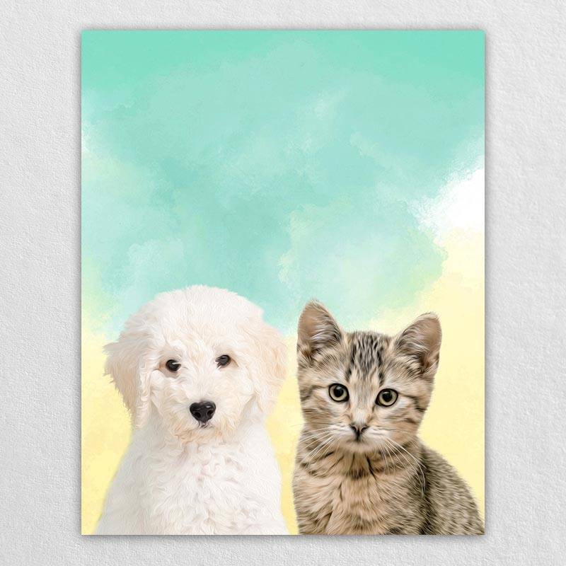 Pop Art Animal Portraits Pet Painting