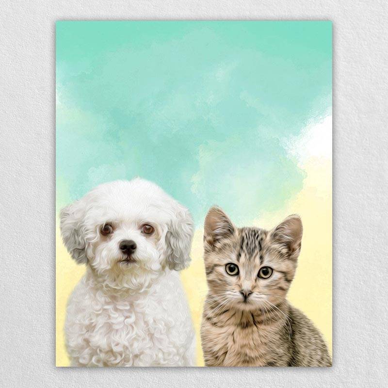 Pop Art Animal Portraits Pet Painting