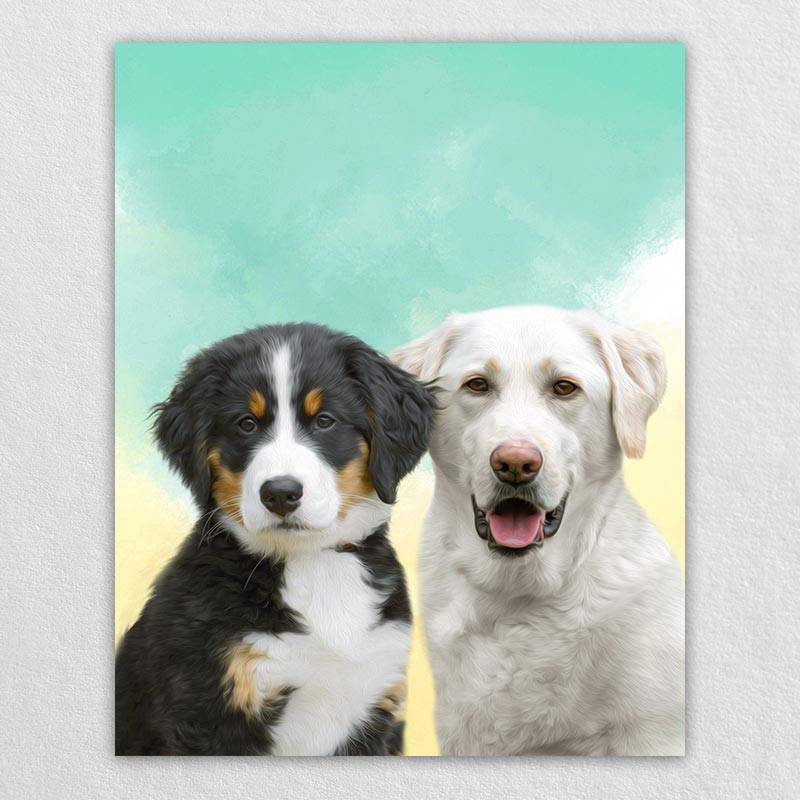 Pop Art Animal Portraits Pet Painting