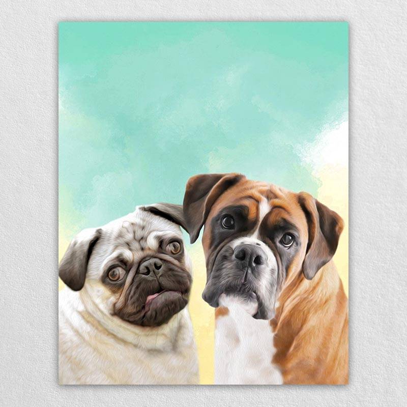 Pop Art Animal Portraits Pet Painting