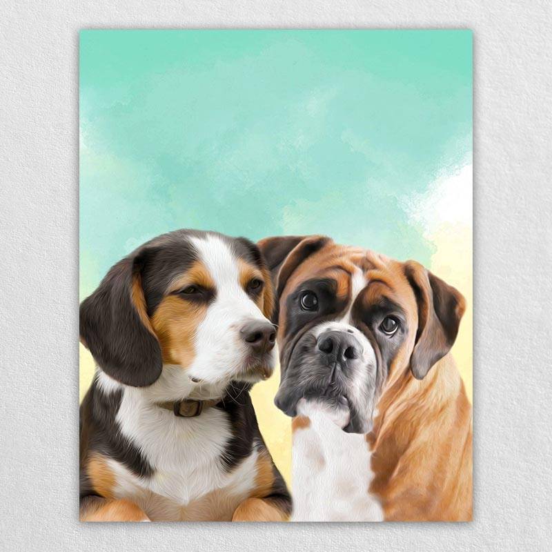 Pop Art Animal Portraits Pet Painting