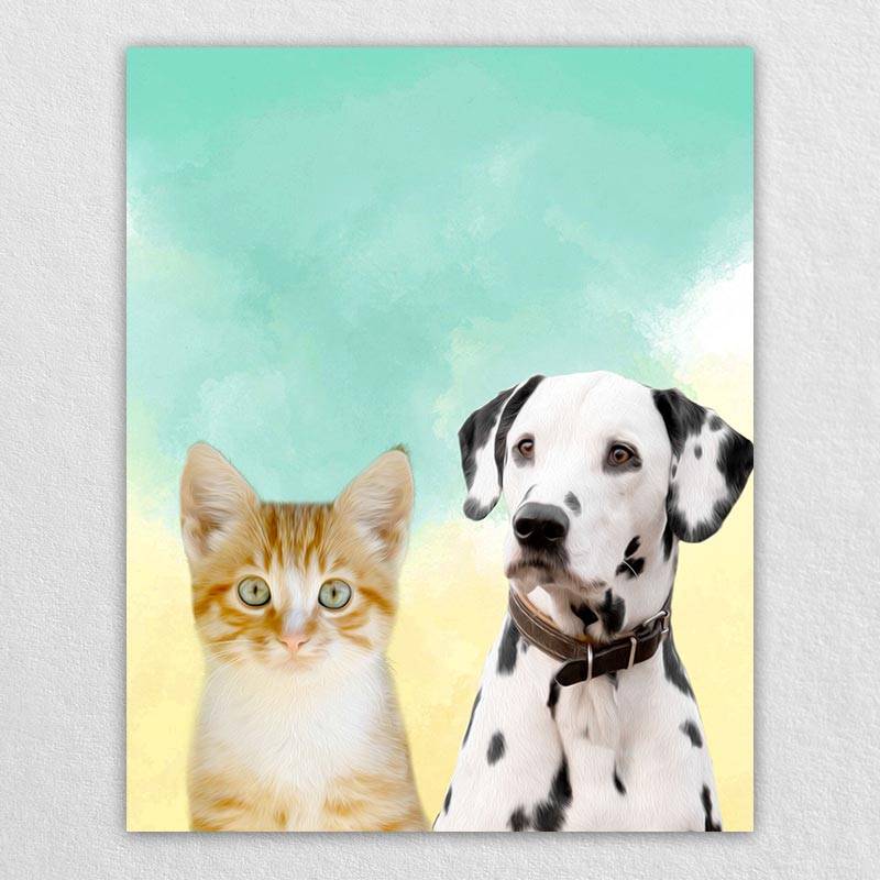 Pop Art Animal Portraits Pet Painting