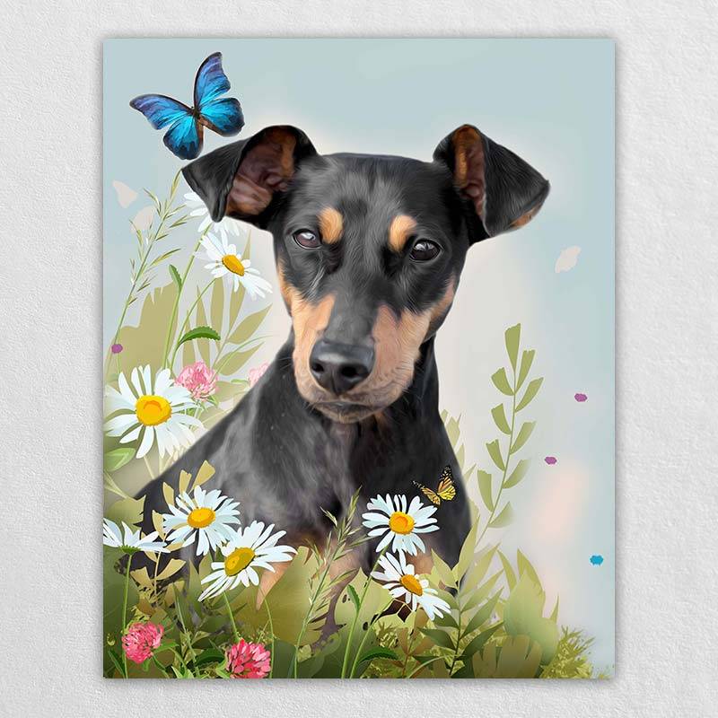 Turn Your Dog Pet Into A Portrait