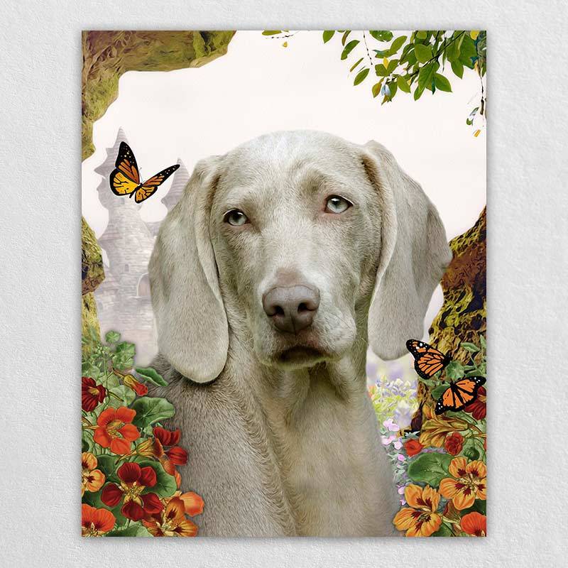 Custom Pet Artwork Pet Dog Love Wall Art