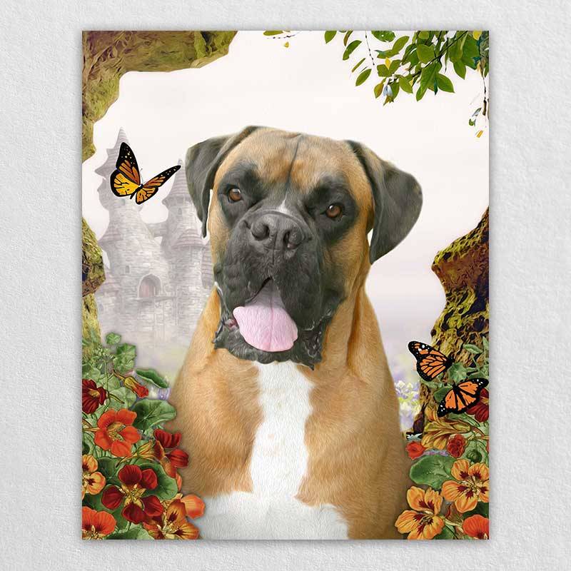 Custom Pet Artwork Pet Dog Love Wall Art