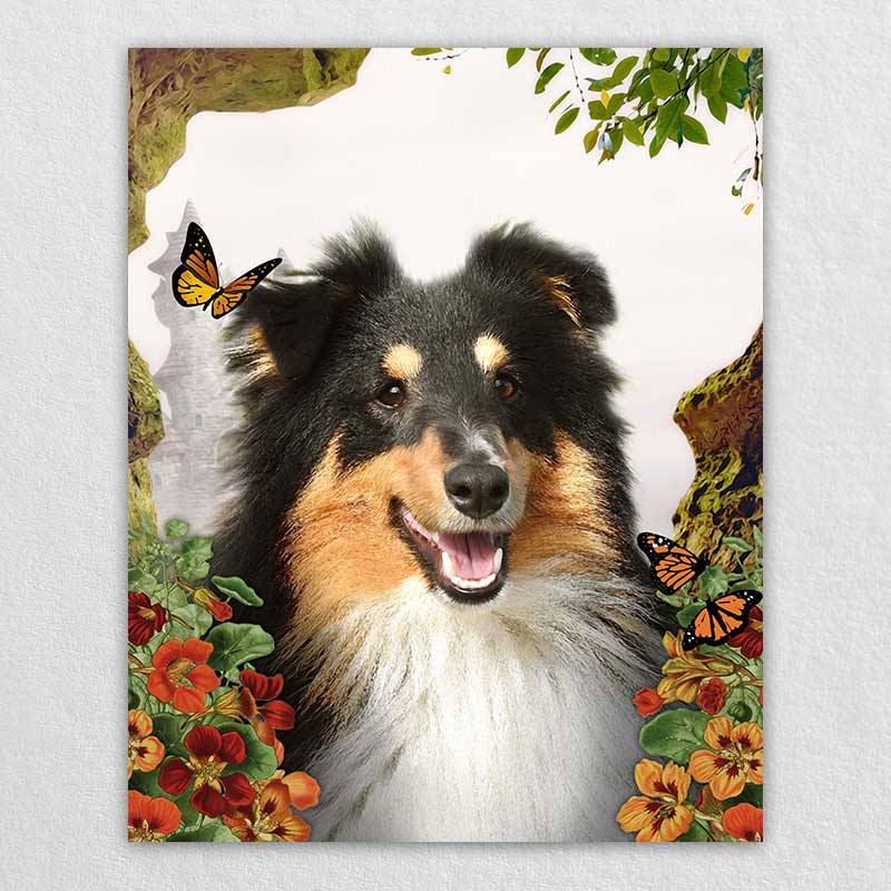 Custom Pet Artwork Pet Dog Love Wall Art