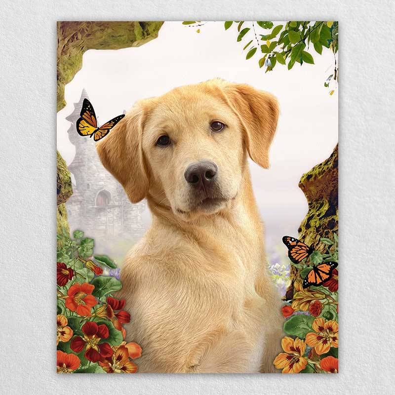 Custom Pet Artwork Pet Dog Love Wall Art