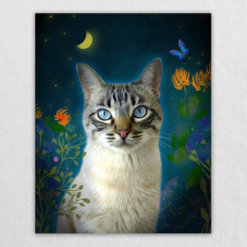 Pet Cat Dog Print Painting Animal Canvas