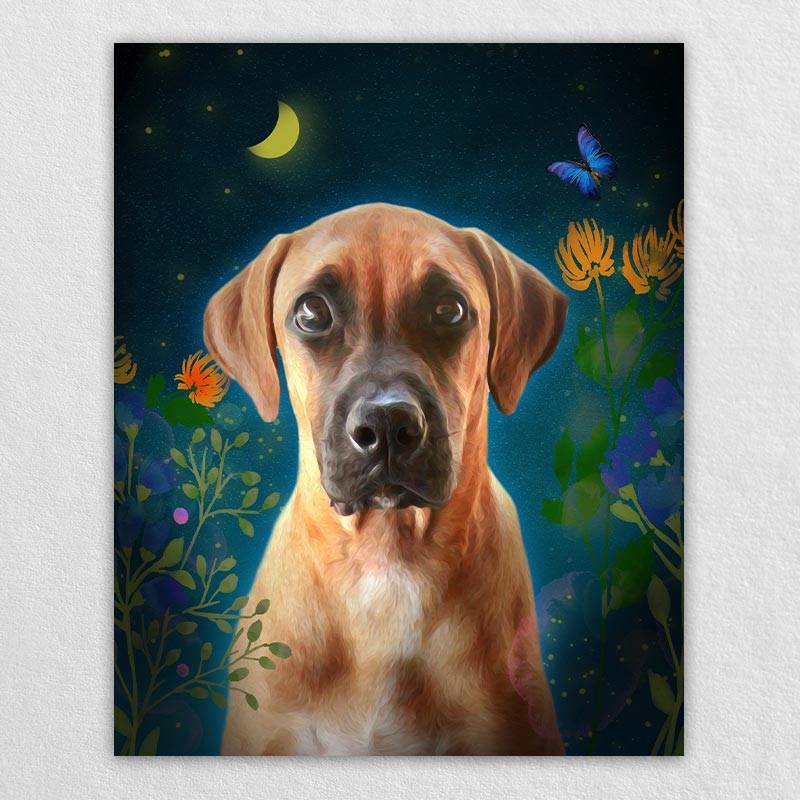 Pet Cat Dog Print Painting Animal Canvas