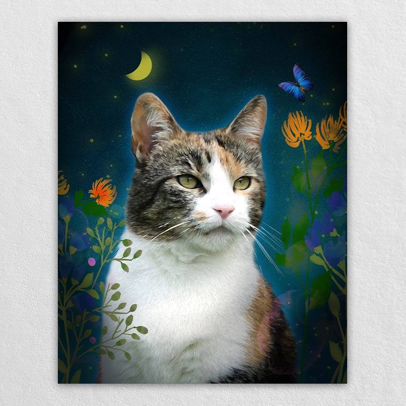 Pet Cat Dog Print Painting Animal Canvas