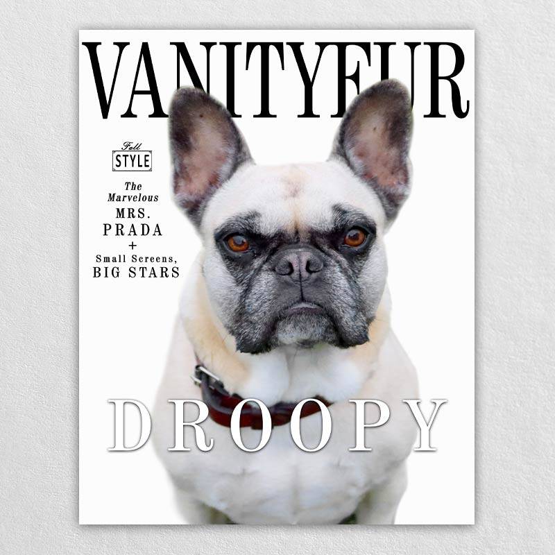 Vanity Fur Cover Cute Dog Wall Decor