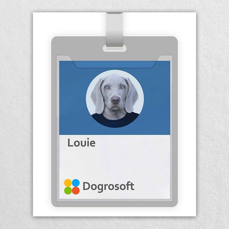 Custom Pet Id Badge Puppy Portraits Paintings