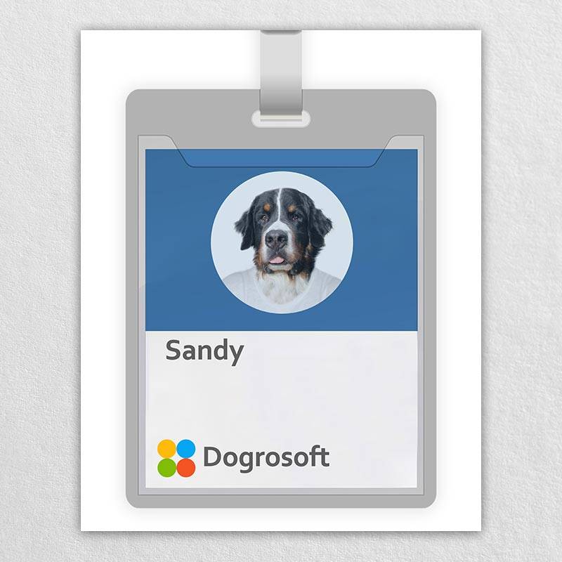 Custom Pet Id Badge Puppy Portraits Paintings