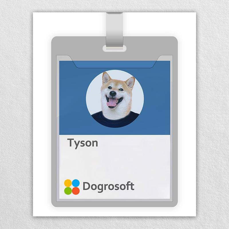 Custom Pet Id Badge Puppy Portraits Paintings