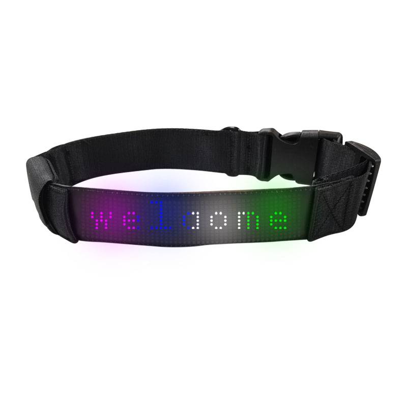 Led Display Pet Collar Bluetooth App Control