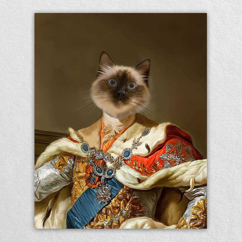 Royal King Renaissance Dog Art Pet Canvas