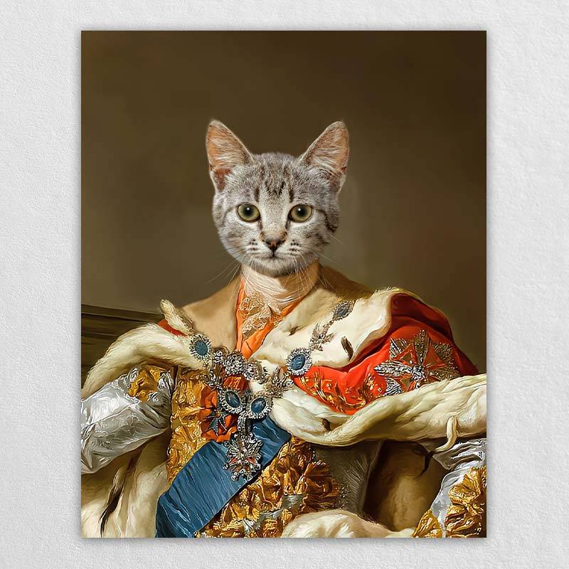 Royal King Renaissance Dog Art Pet Canvas