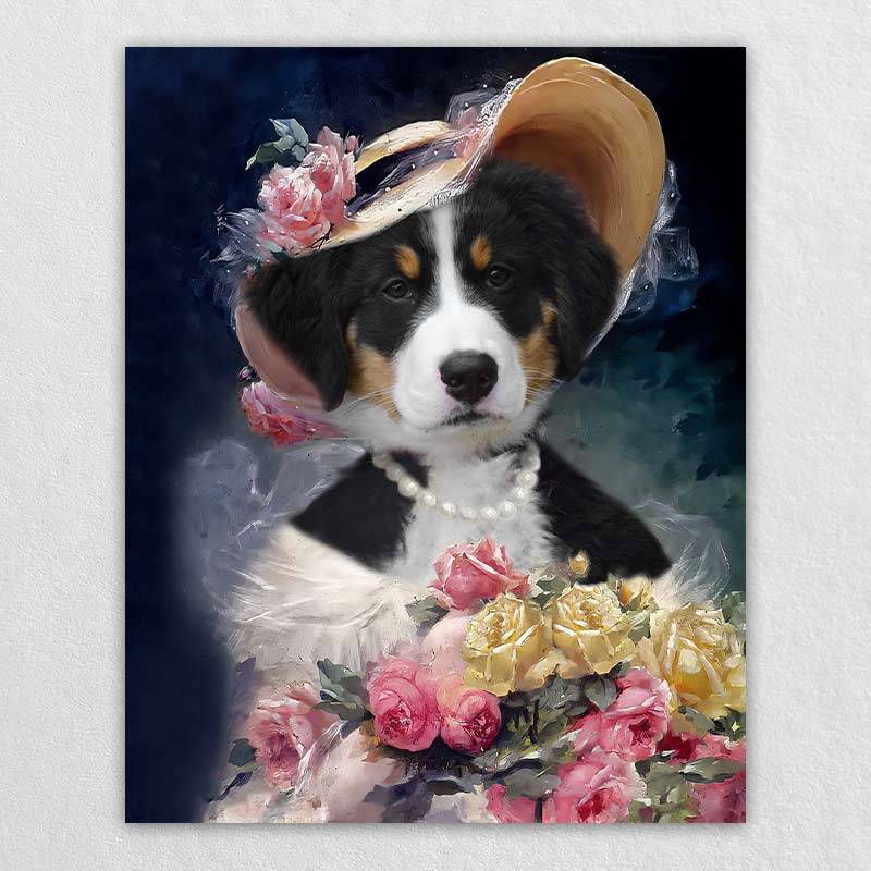 Custom Victorian Pet Portraits Pet Artwork