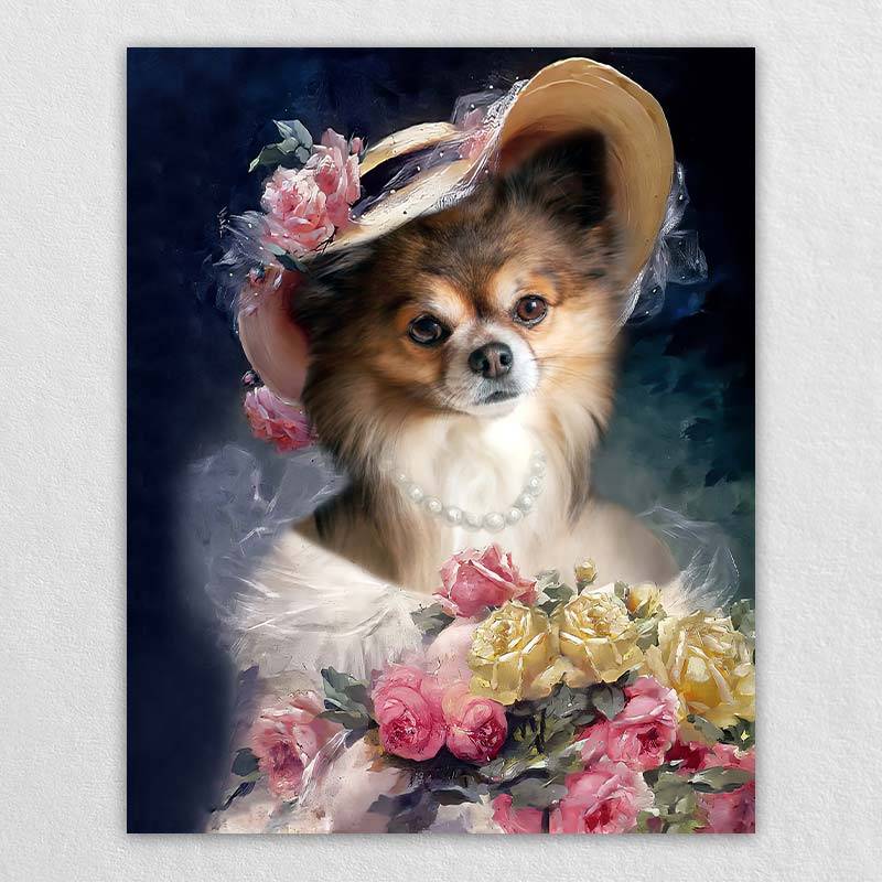 Custom Victorian Pet Portraits Pet Artwork